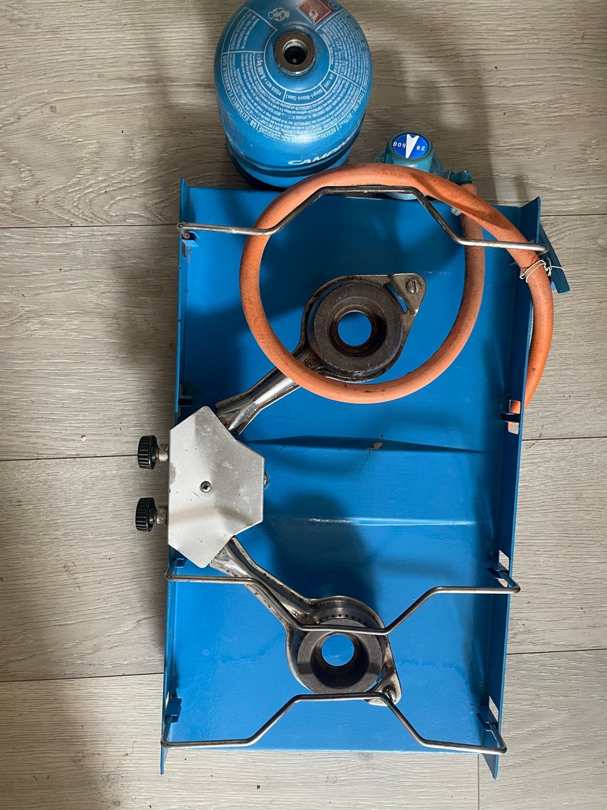 Camping gastoestel met Campinggaz gasfles, Caravans en Kamperen, Ophalen of Verzenden, Gebruikt