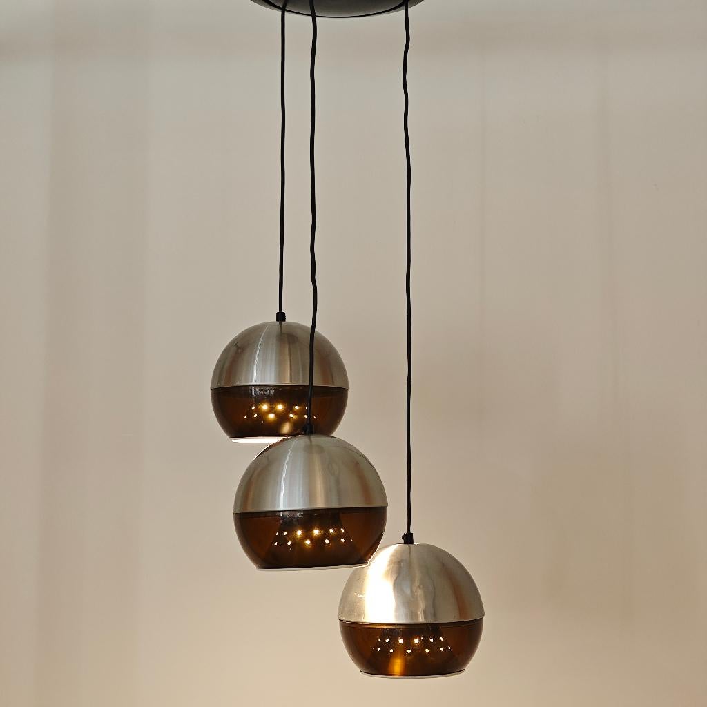 Vintage Dijkstra Cluster hanglamp, Huis en Inrichting, Lampen | Hanglampen, Kunststof, Gebruikt, Ophalen of Verzenden, Dijkstra