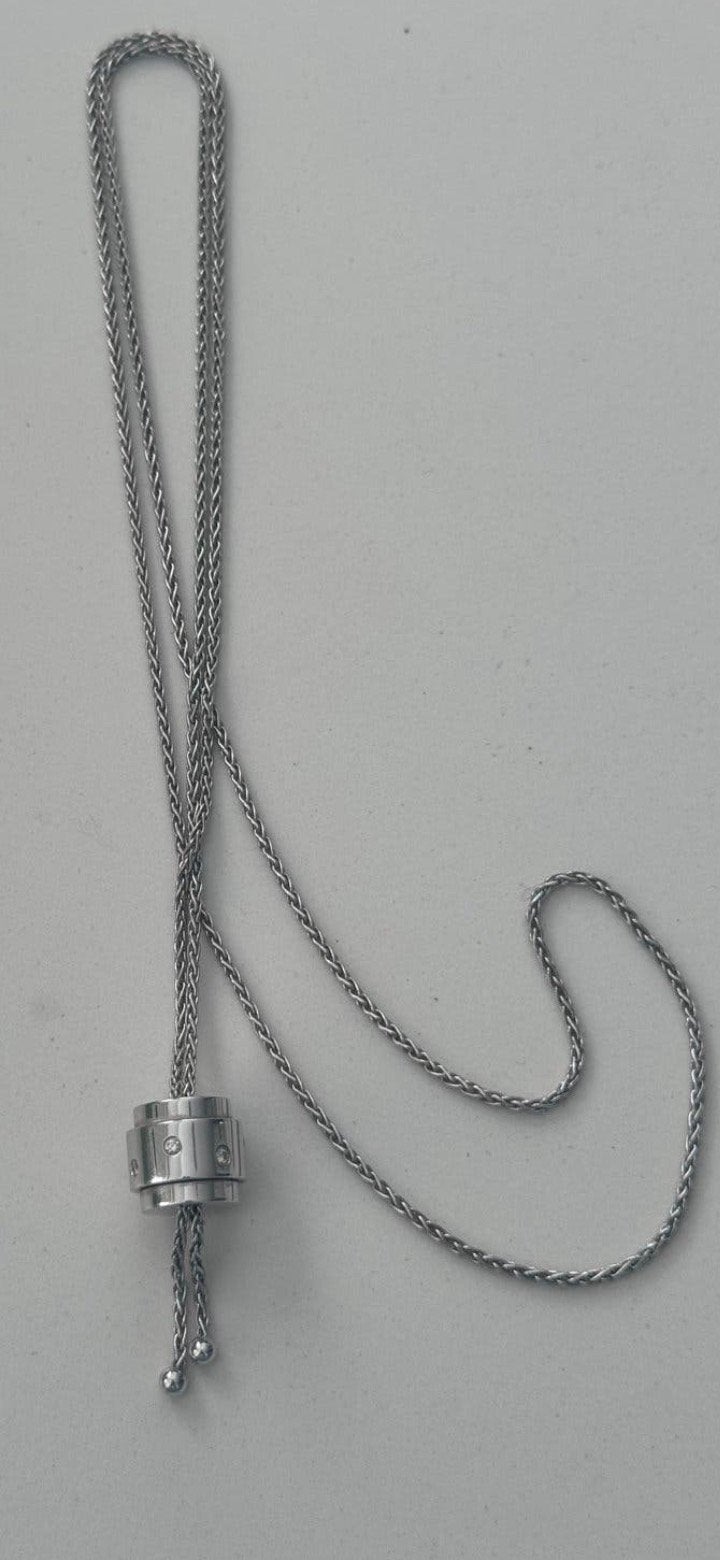 Piaget Possession Ketting 750 Witgoud met Diamanten, Wit, Ophalen of Verzenden, Zo goed als nieuw, Met edelsteen