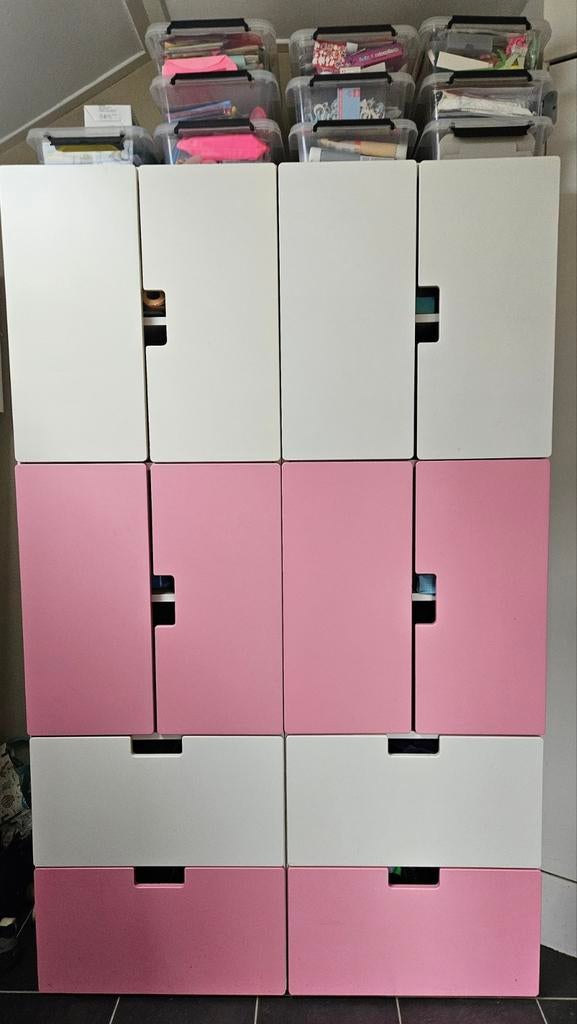 IKEA Stuva Hoge kast 4 lades & 8 deuren, lage kast 3 lades, Ophalen, Gebruikt, 50 tot 100 cm, Minder dan 100 cm