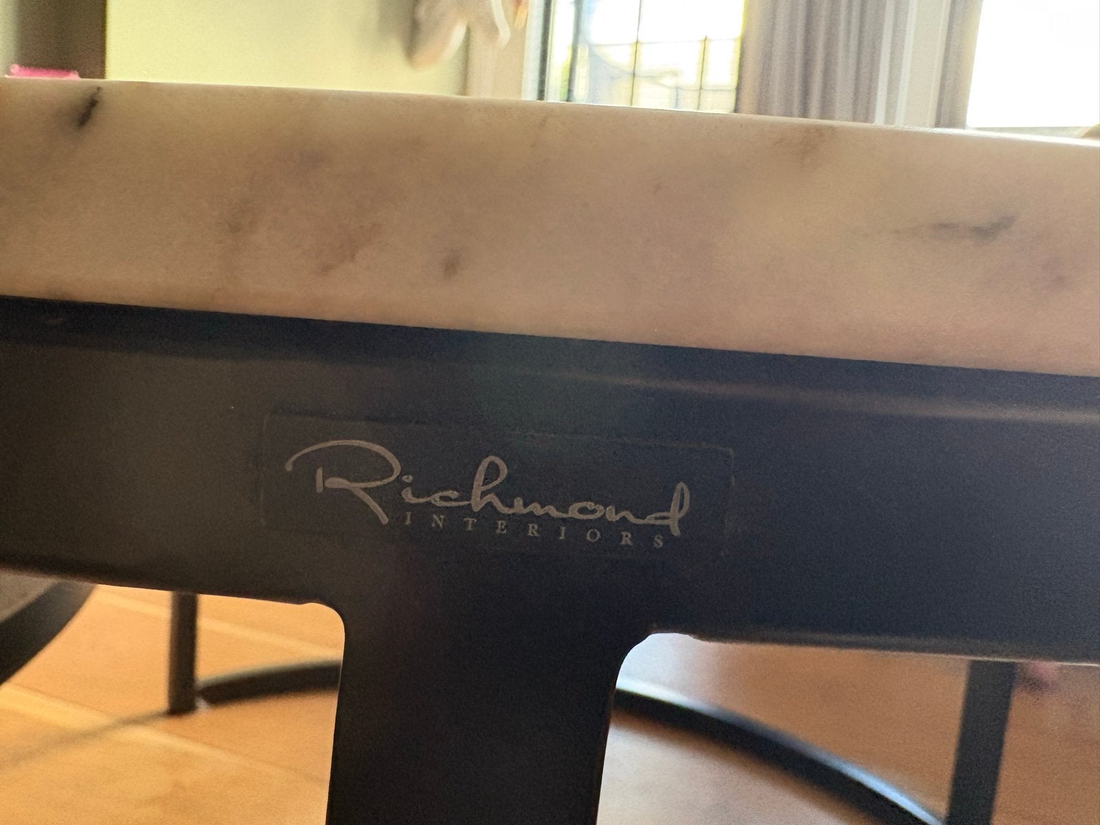 Richmond Lexington salontafels van massief marmer, Ophalen, Gebruikt, Rond, 50 tot 100 cm