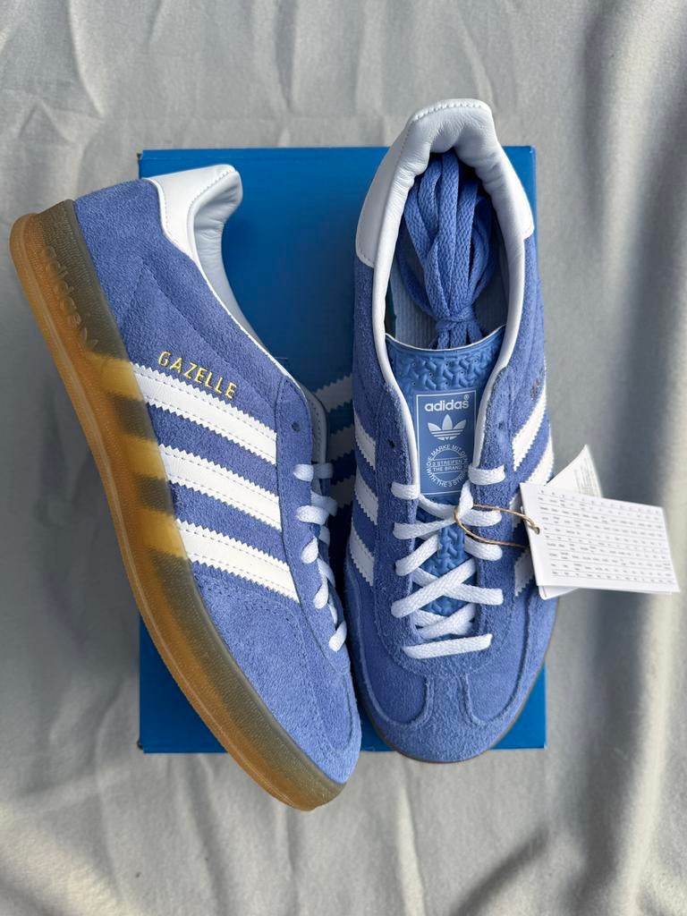 Adidas Gazelle Indoor Blue Fusion Gum - Maat 38 2/3, --, Blauw, Nieuw, Ophalen of Verzenden