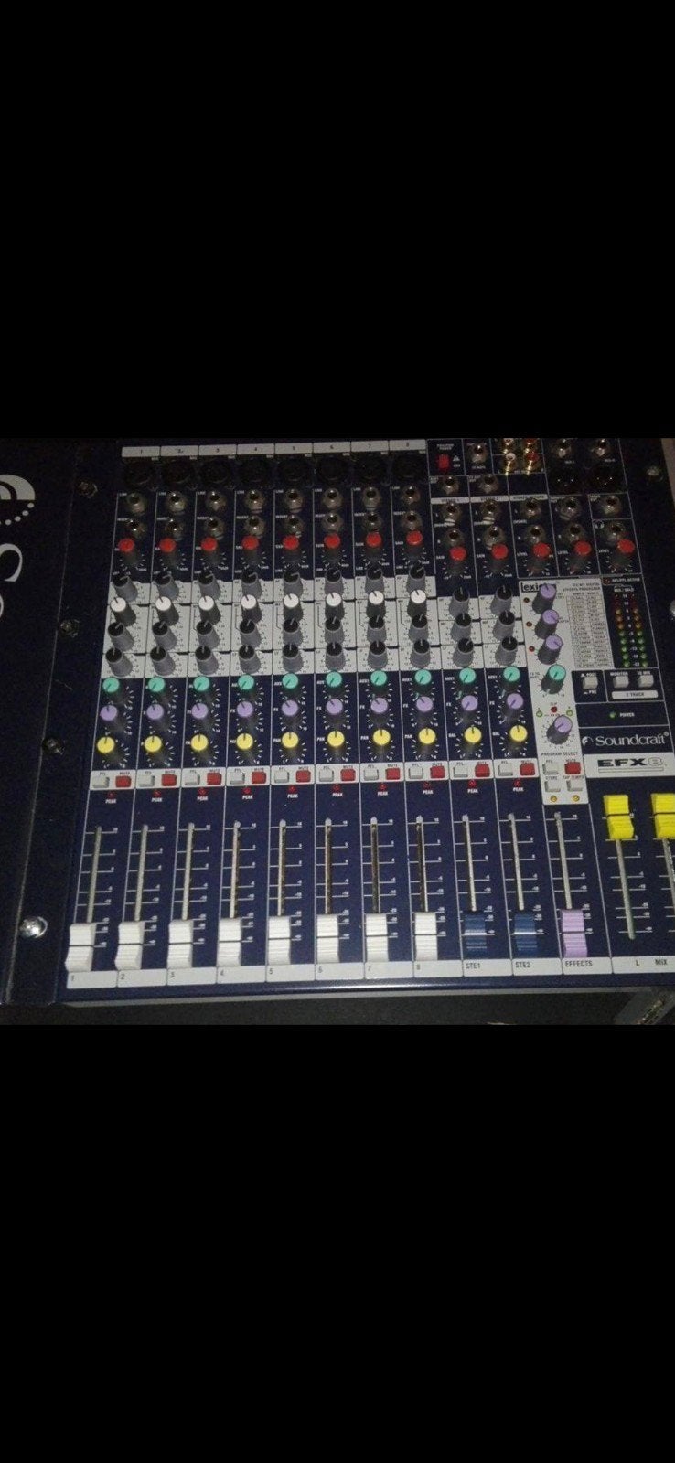 Soundcraft EFX8 Mengpaneel - Gebruikt, Muziek en Instrumenten, Ophalen of Verzenden, Gebruikt, 5 tot 10 kanalen, Microfooningang