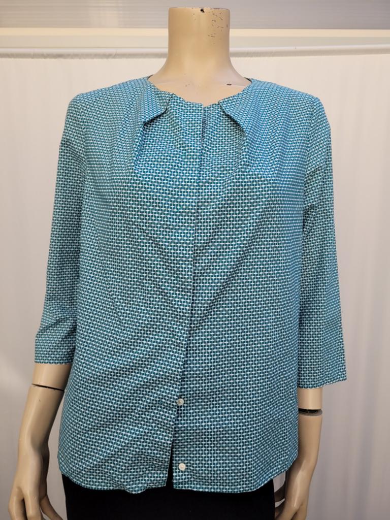 Cos katoenen blouse blauw maat M/38, Maat 38/40 (M), COS, Blauw, Ophalen of Verzenden