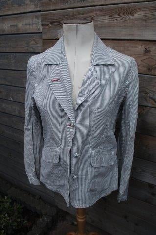 Jasje streep Saint James mt 42 Vaste prijs AANBIEDING, Maat 42/44 (L), Zo goed als nieuw, Jasje, Saint James