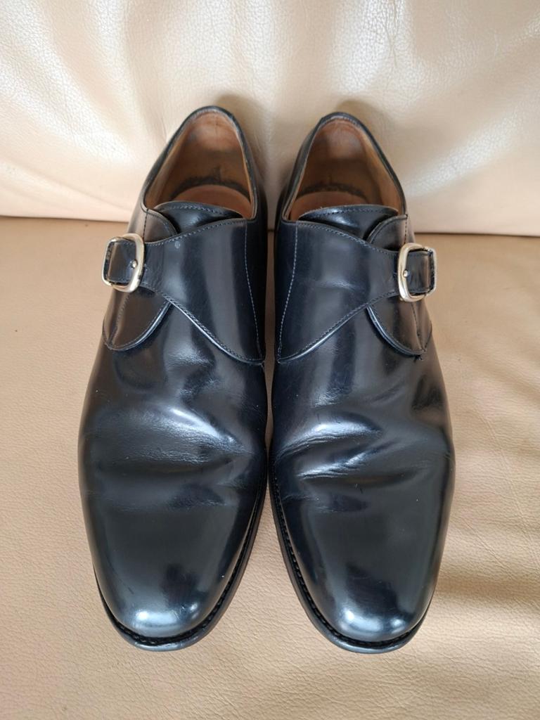 Klassieke Façonnable Monk Strap Gespschoenen Zwart maat 41,5, Ophalen of Verzenden, Zo goed als nieuw, Zwart