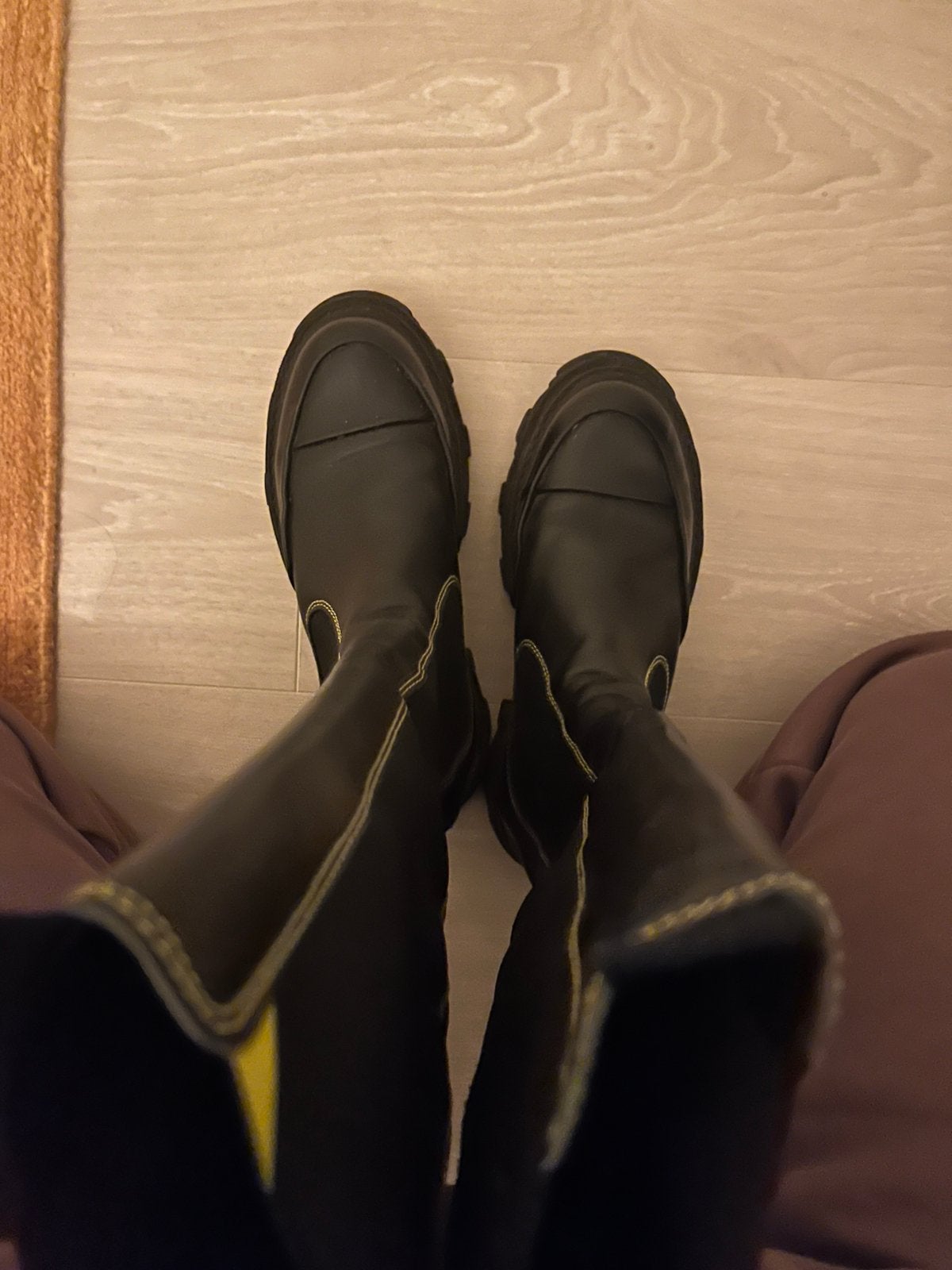 Ganni boots maat 39, Ophalen of Verzenden, Zo goed als nieuw, Zwart
