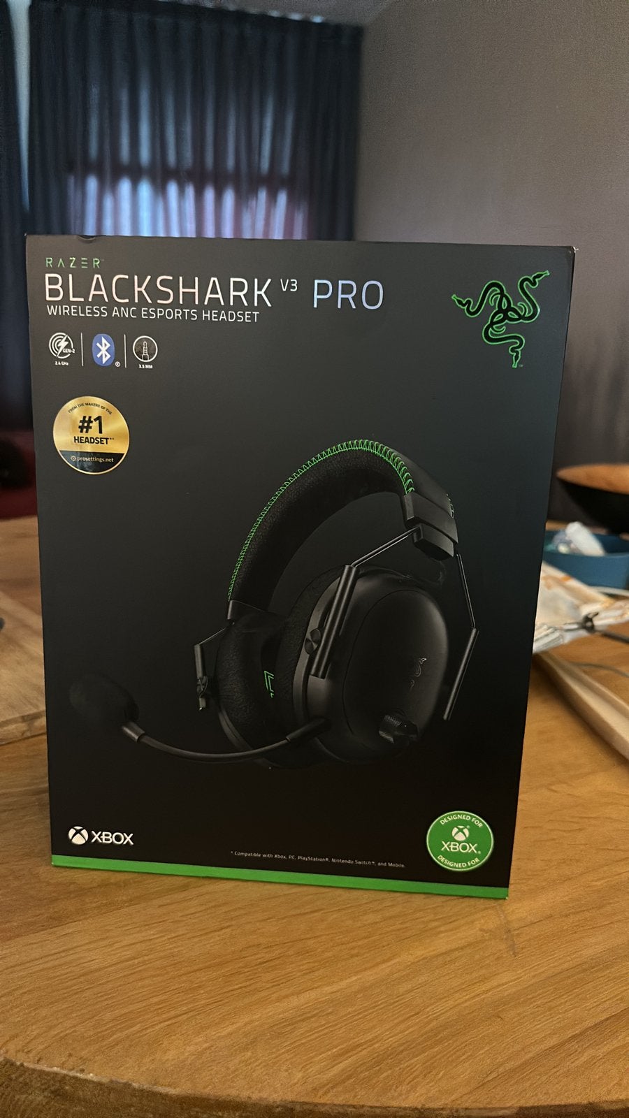 Razer BlackShark V3 Pro Wireless ANC – Xbox/PC/PlayStation, Ophalen of Verzenden, Zo goed als nieuw, Draadloos, Over-ear