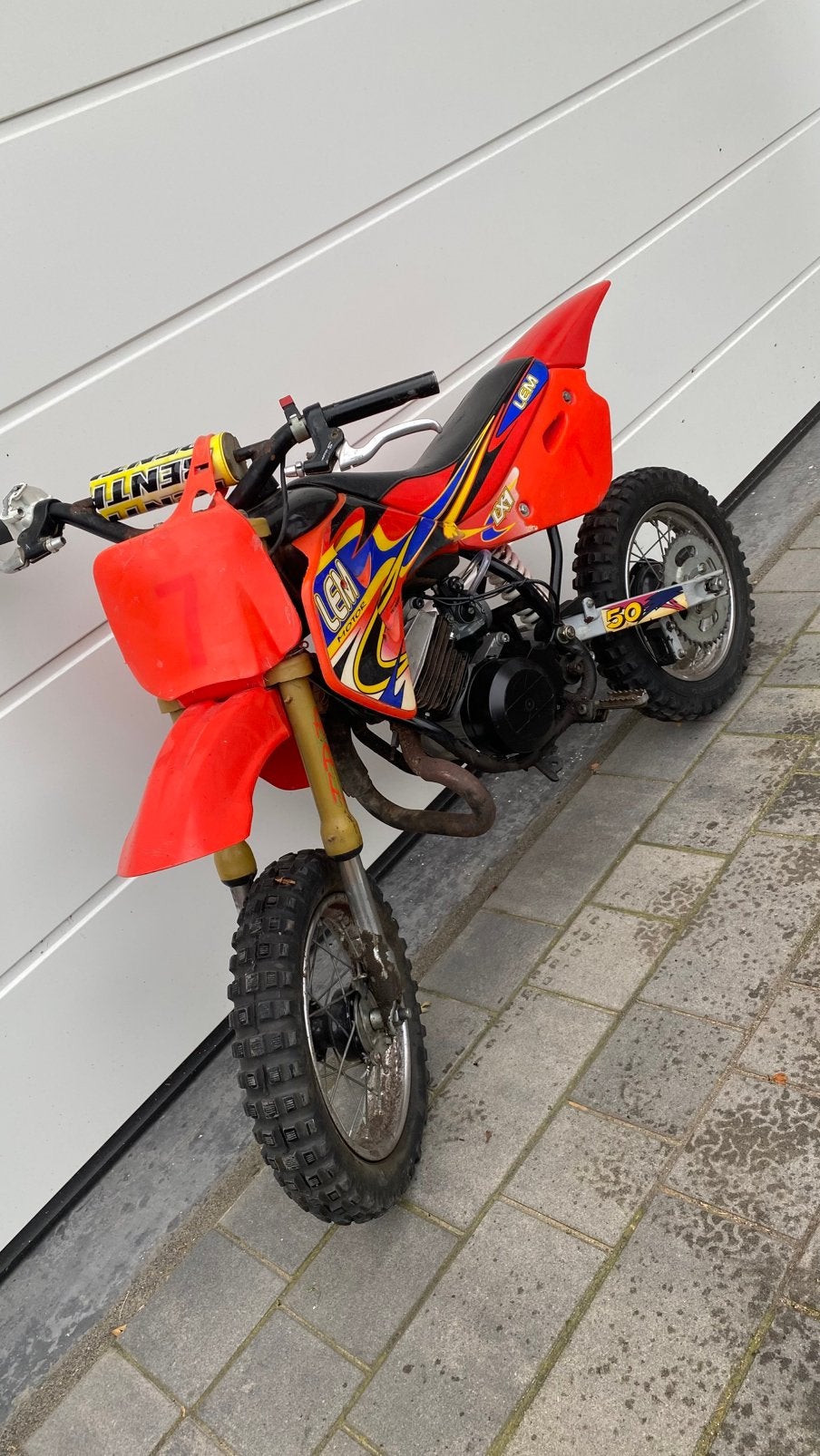 LEM LX1 opknapper of voor onderdelen, Fietsen en Brommers, Minibikes, Midibikes en Pitbikes, Ophalen, Gebruikt, Dirtbike