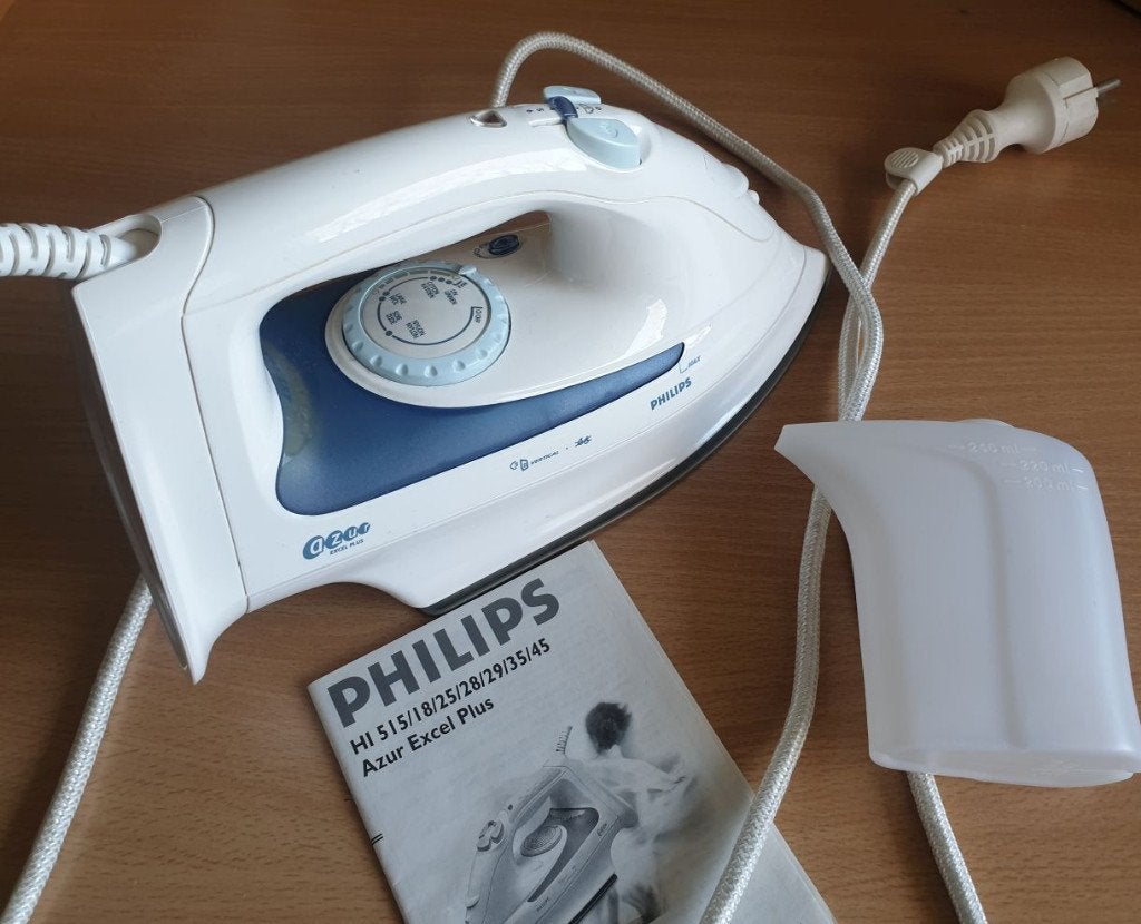 Strijkijzer met stoom Philips Azur Excel Plus HI51b, Ophalen, Zo goed als nieuw, Strijkijzer met snoer