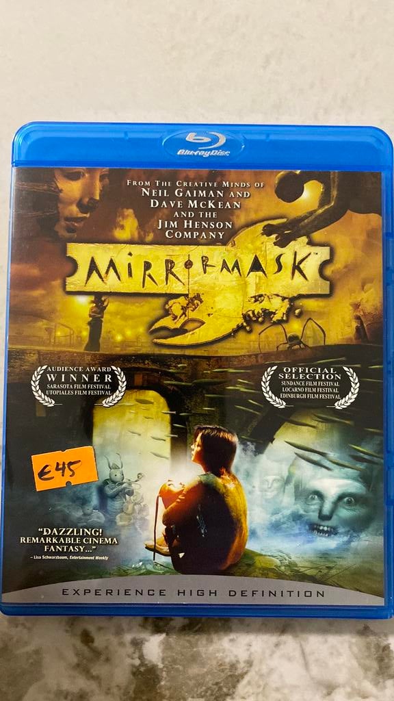 Mirrormask blu ray NL subs, Ophalen of Verzenden, Zo goed als nieuw, Avontuur