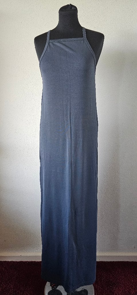 Grijze Marithé François Girbaud maxi zomerjurk 40(26425), Ophalen of Verzenden, Marithé François Girbaud, Maat 36 (S), Grijs