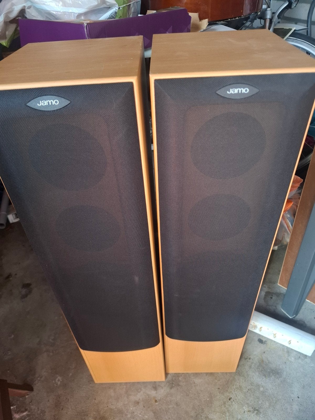 Jamo E 430 Vloerstaande Speakers - 80x20 cm, Ophalen of Verzenden