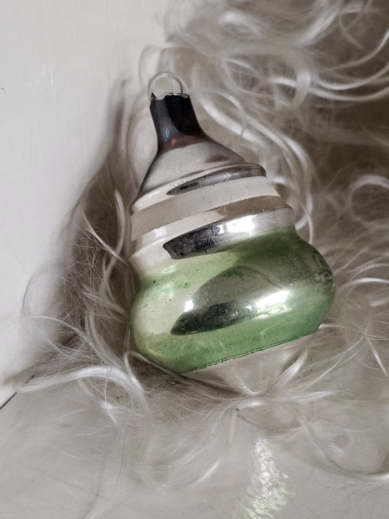 Oude Antieke AJEKO kerstbal / Tol Lampion groen 6667 / 16, Diversen, Ophalen of Verzenden