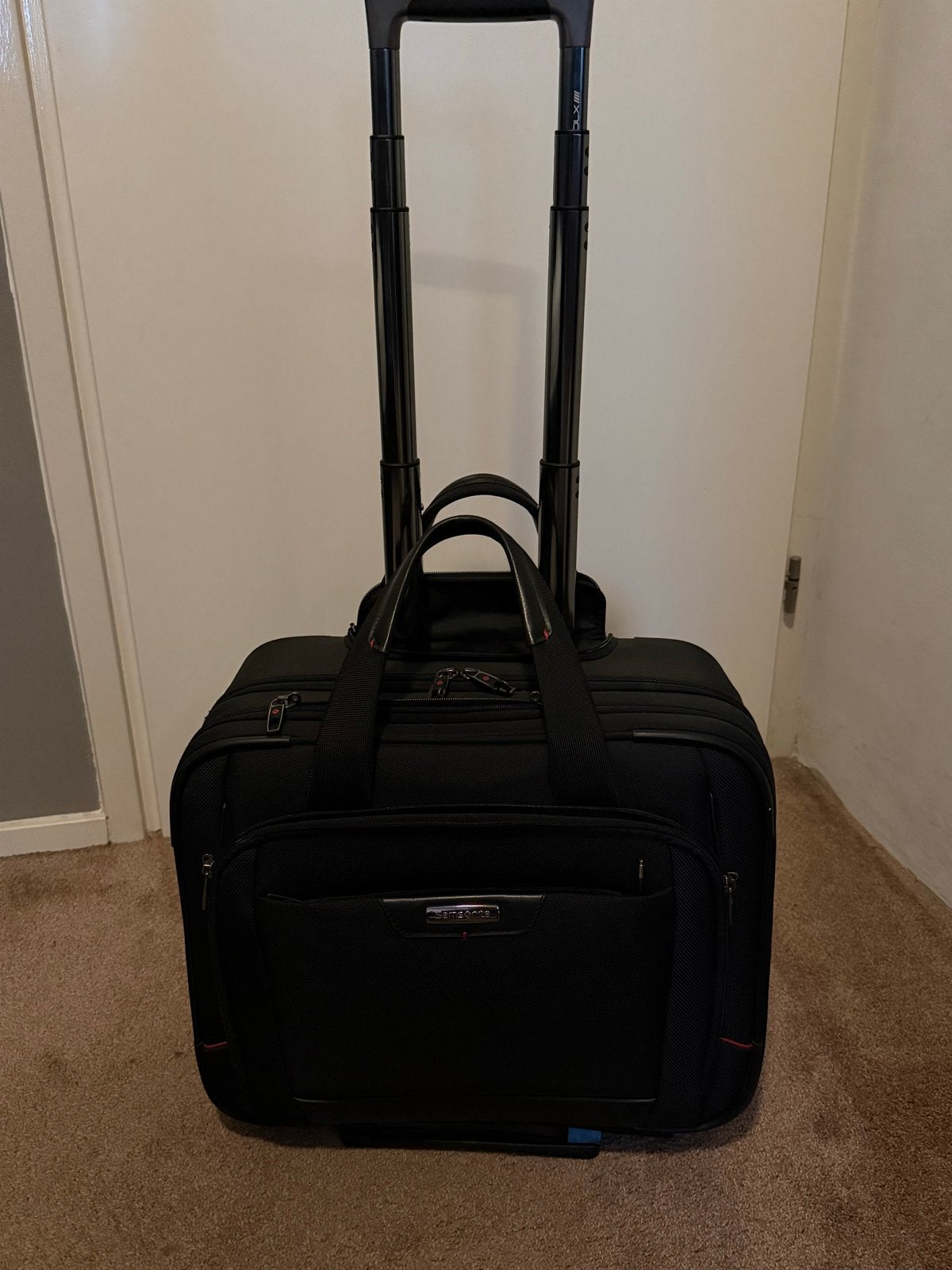 Samsonite Business Koffer met Wieltjes - Zwart, Ophalen, 40 tot 60 cm, 20 tot 30 cm, Zwart