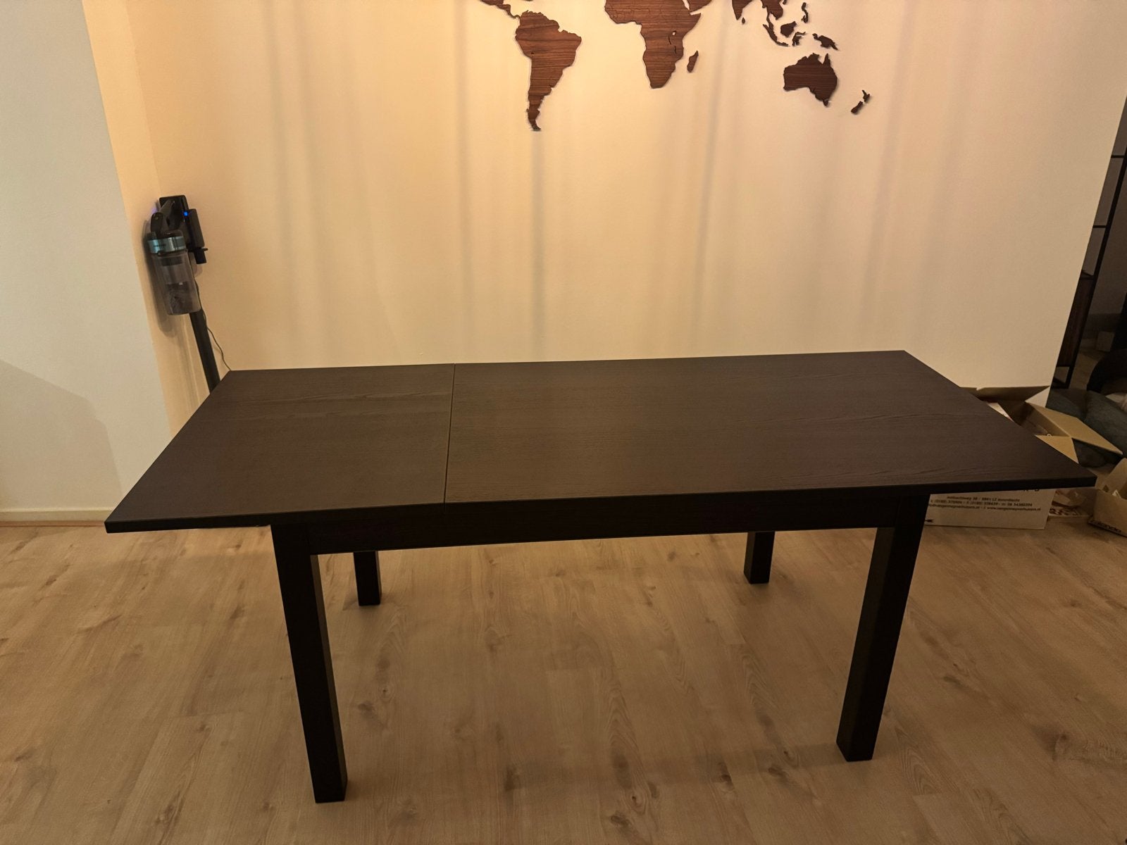 Uitschuifbare eettafel, Ophalen, Gebruikt, 100 tot 150 cm, Vijf personen of meer