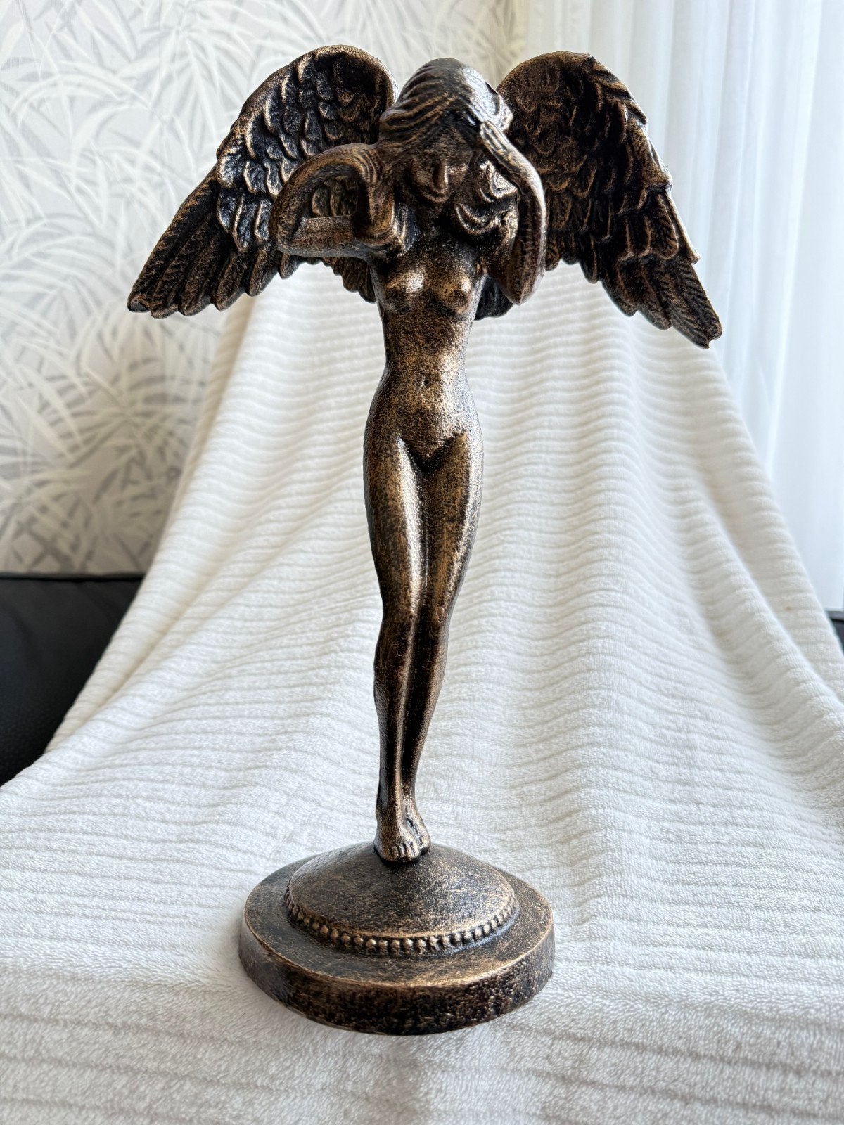 Engel Beeldje - Elegant en Gedetailleerd, Antiek en Kunst, Kunst | Beelden en Houtsnijwerken, Overige onderwerpen, Ophalen of Verzenden