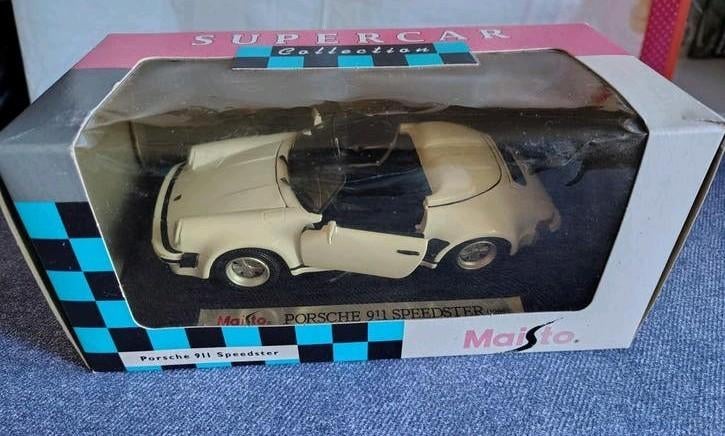 Porsche 911 Speedster modelauto 1:24 uit Shell Collection., Hobby en Vrije tijd, Modelauto's | 1:24, Verzenden, Zo goed als nieuw