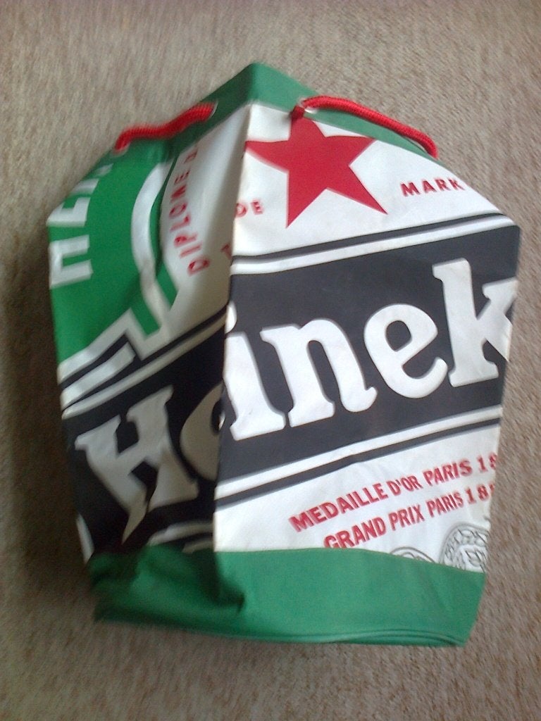 heineken plunje zak diam30x50 diep u, Ophalen of Verzenden, Heineken