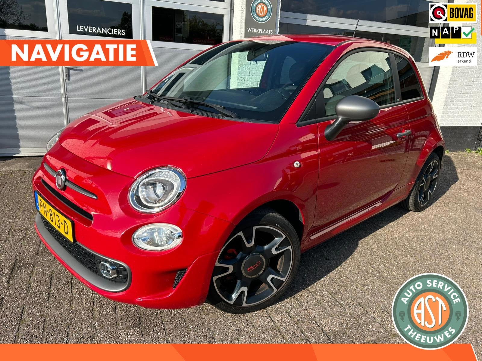 Fiat 500 0.9 TwinAir Turbo SPORT NAVI|NAP, Auto's, Fiat, Voorwielaandrijving, Gebruikt, Leder en Stof, Origineel Nederlands