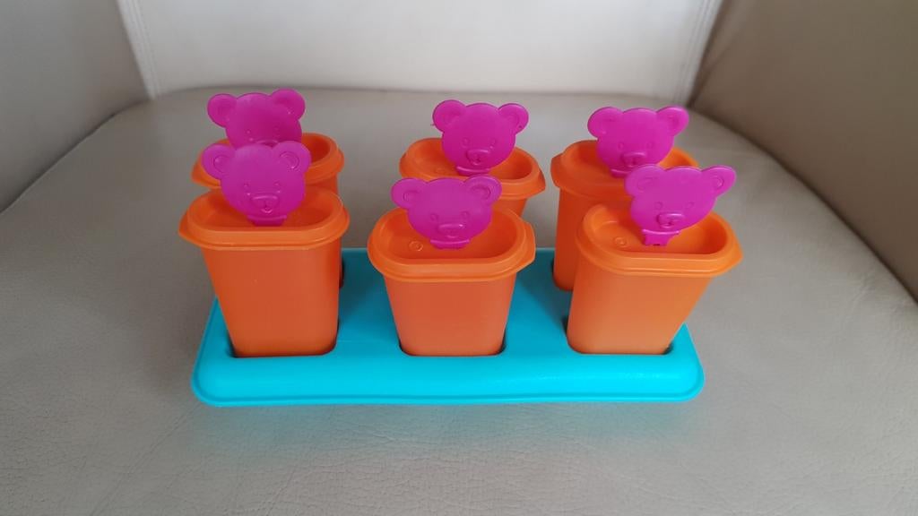 Tupperware ijsjesmaker / ijsvormpjes (zgan), Huis en Inrichting, Keuken | Tupperware, Ophalen of Verzenden, Zo goed als nieuw