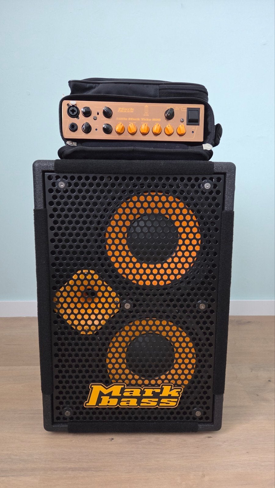 Markbass Little Mark Tube 800 + MB58R 102 Energy 8 en hoezen, Muziek en Instrumenten, Ophalen, Zo goed als nieuw, 100 watt of meer