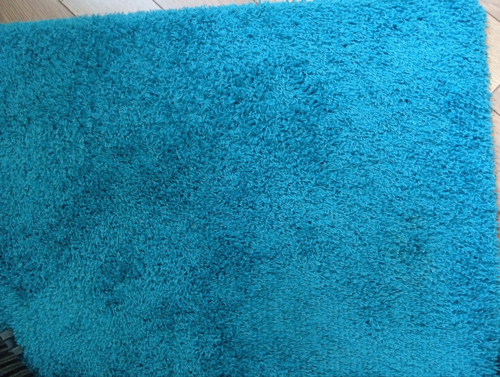 Turquoise hoogpolig vloerkleed - 260x260 cm, Hoogpolig, 100 tot 150 cm, Blauw, 200 cm of meer