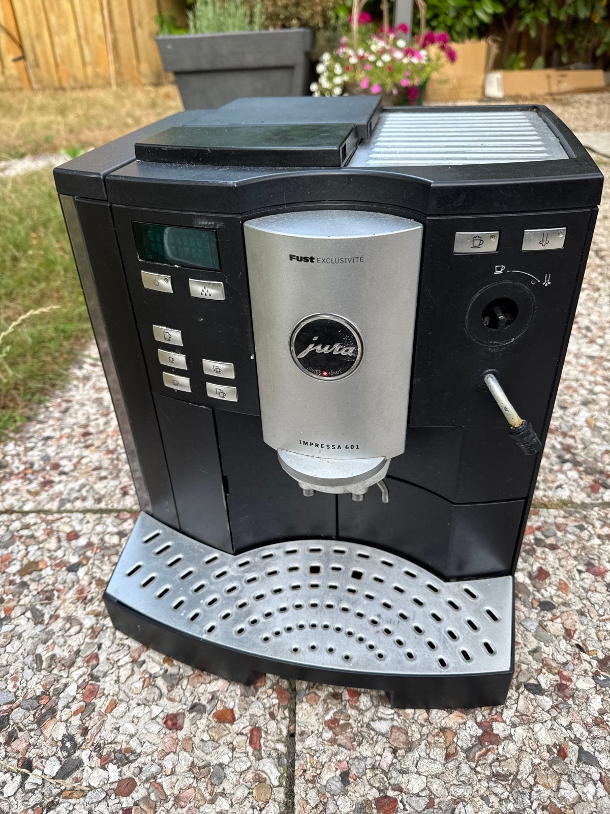 Jura Impressa 601 Espresso Apparaat - Fust Exclusiviteit, Witgoed en Apparatuur, Stoompijpje, Gebruikt, Espresso apparaat, 4 tot 10 kopjes