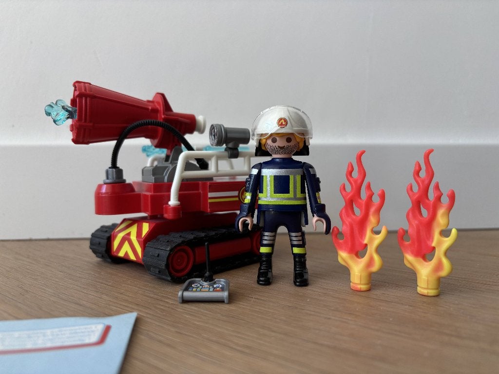 PLAYMOBIL Brandweer blusrobot - 9467, Gebruikt, Complete set, Ophalen of Verzenden, City action