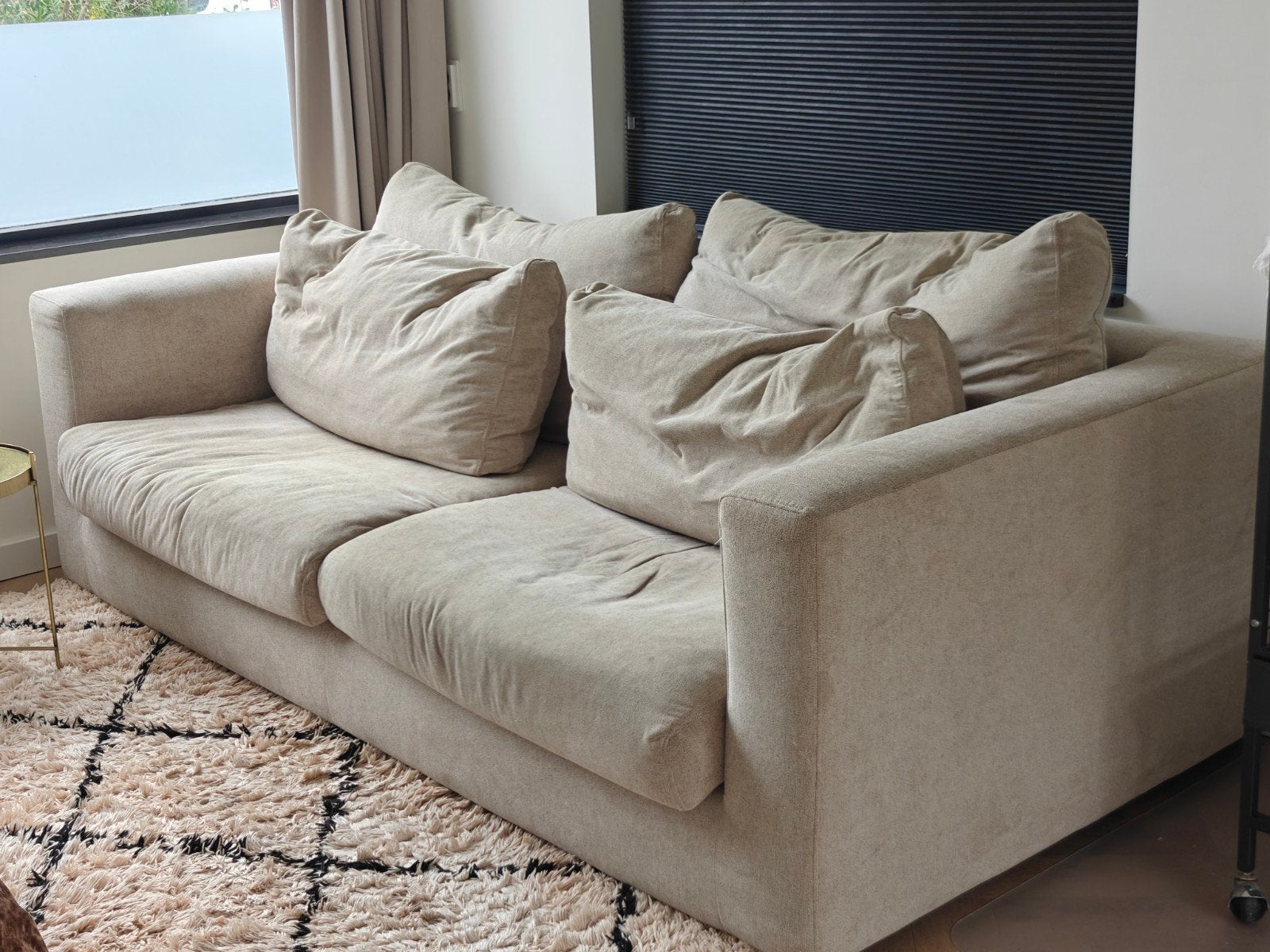 Comfortabele 3-zits bank model Ravenia., Ophalen, Gebruikt, 100 tot 125 cm, Driepersoons