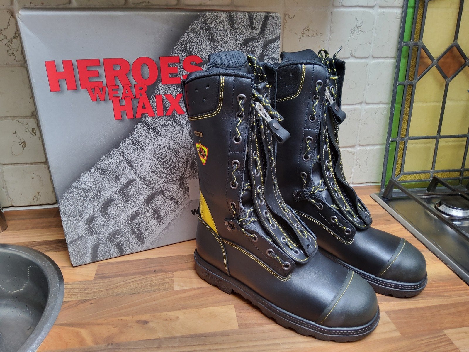 HAIX Fire Flash brandweerlaarzen, maat 41, Kleding | Heren, Schoenen, Nieuw, Ophalen of Verzenden, Werkschoenen, Zwart