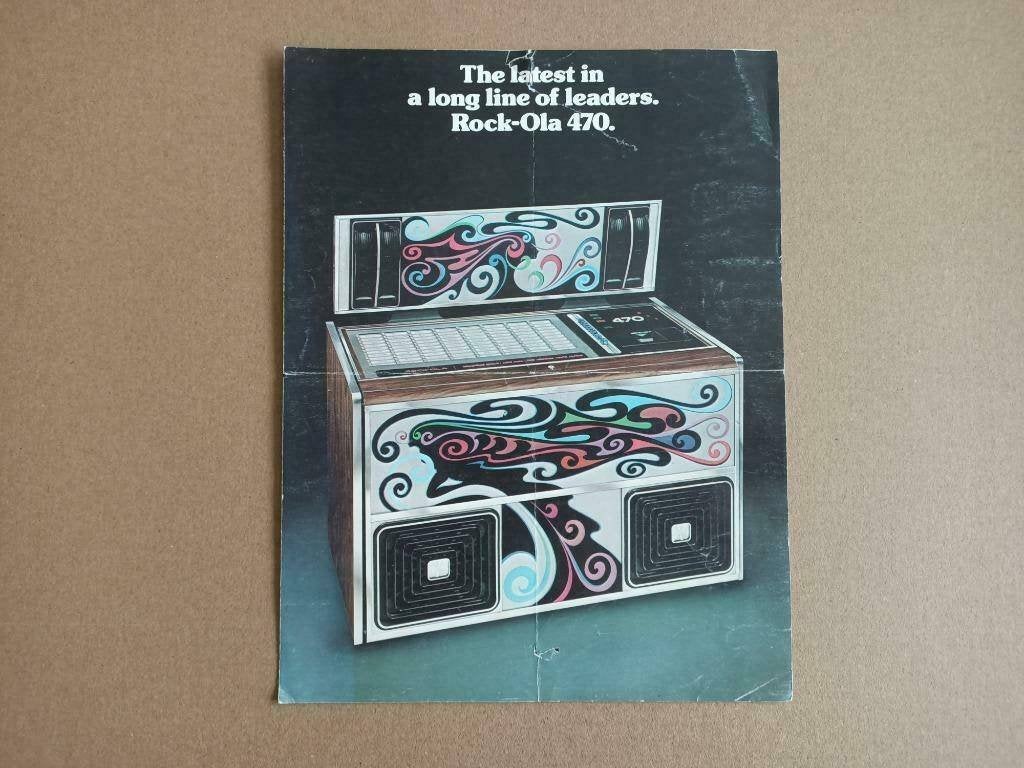 Folder: Rock-ola 470 (1977) jukebox, Verzenden, Gebruikt, 1950 tot 1960, Seeburg