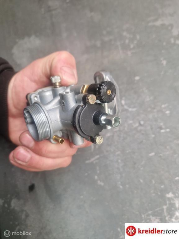 Dellorto PHBS 17 mm carburateur incl spruitstuk, Dellorto, Ophalen of Verzenden, Dellorto, Gebruikt