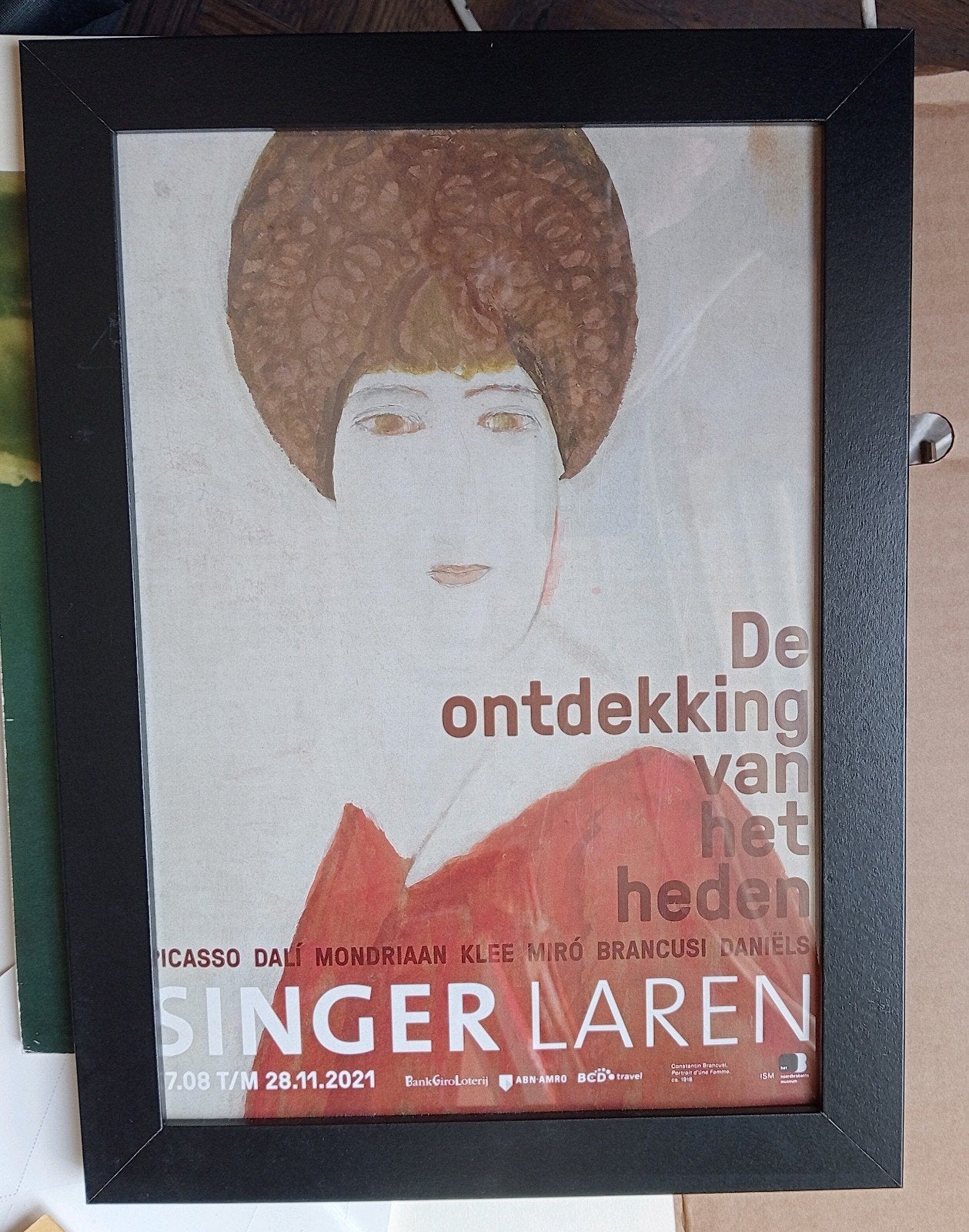 Constantin Brancusi Affiche Singer Museum, Ophalen of Verzenden, 1980 tot heden, Knipsel(s)