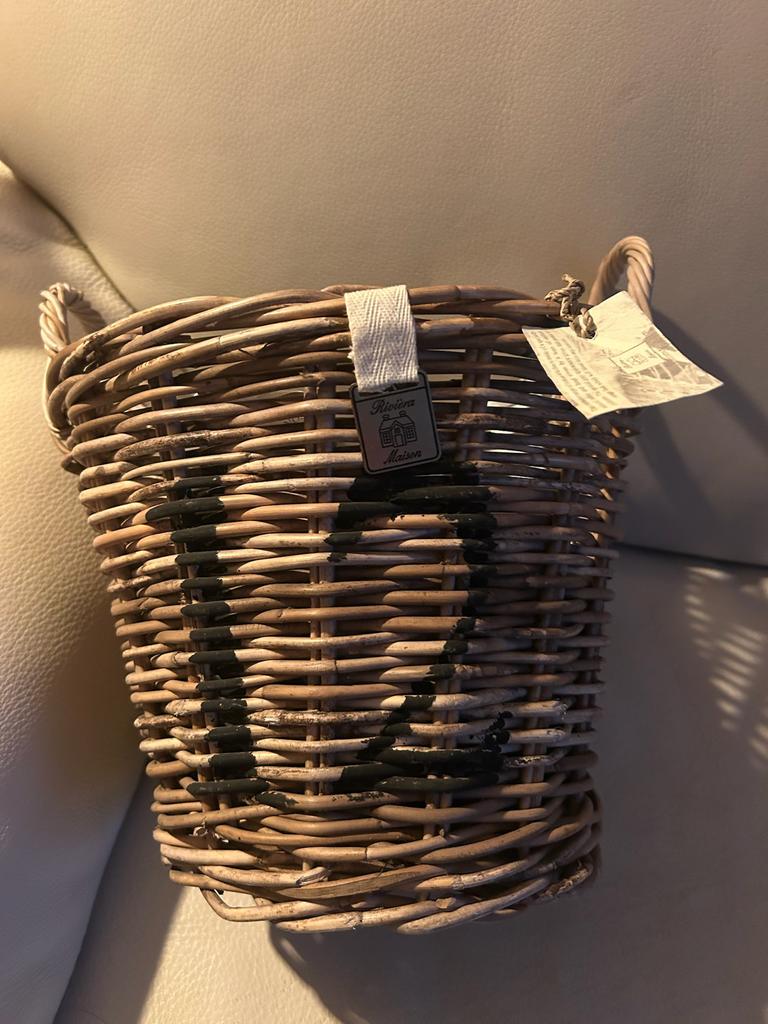 Rivièra Maison rattan mand nr 12 nieuw, Mand, Rond, Nieuw, Ophalen of Verzenden