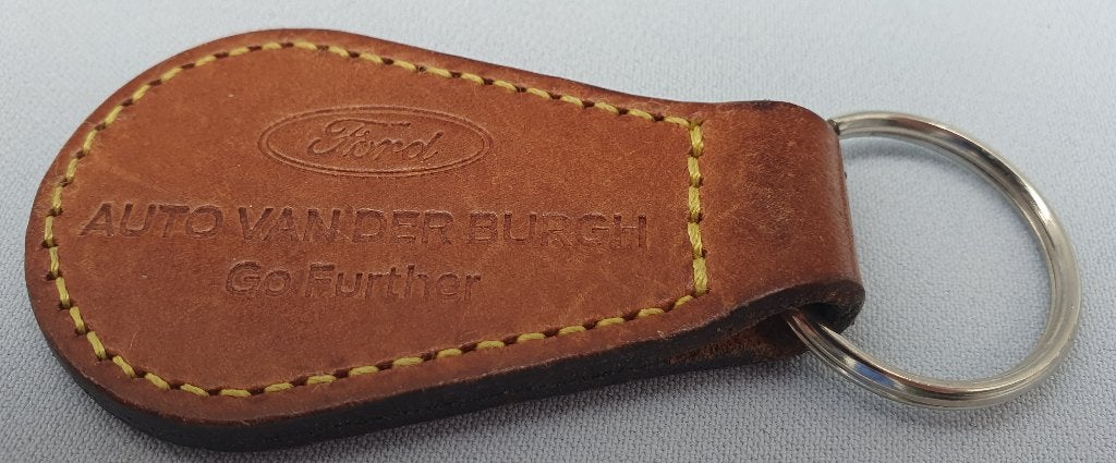 Ford sleutelhanger, leder, Verzamelen, Verzenden, Gebruikt, Transport