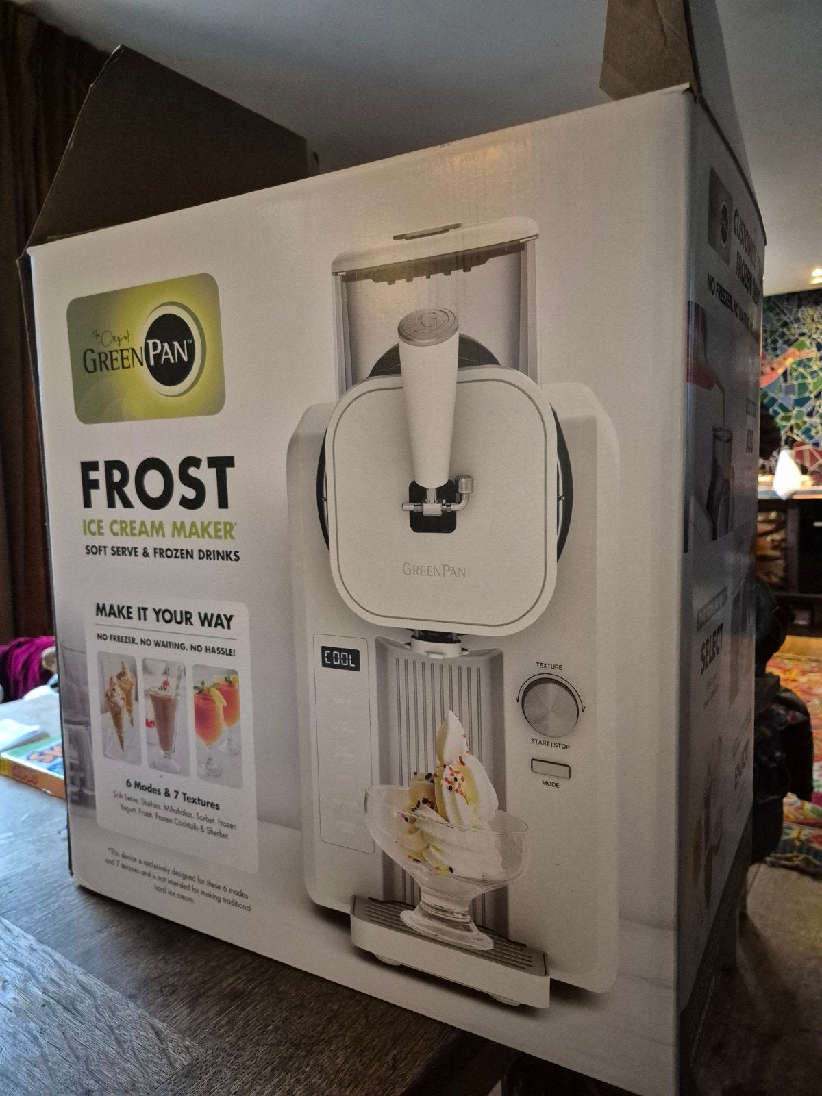 GreenPan Frost IJsmachine - Soft Serve & Frozen Drinks, Ophalen of Verzenden, Zo goed als nieuw