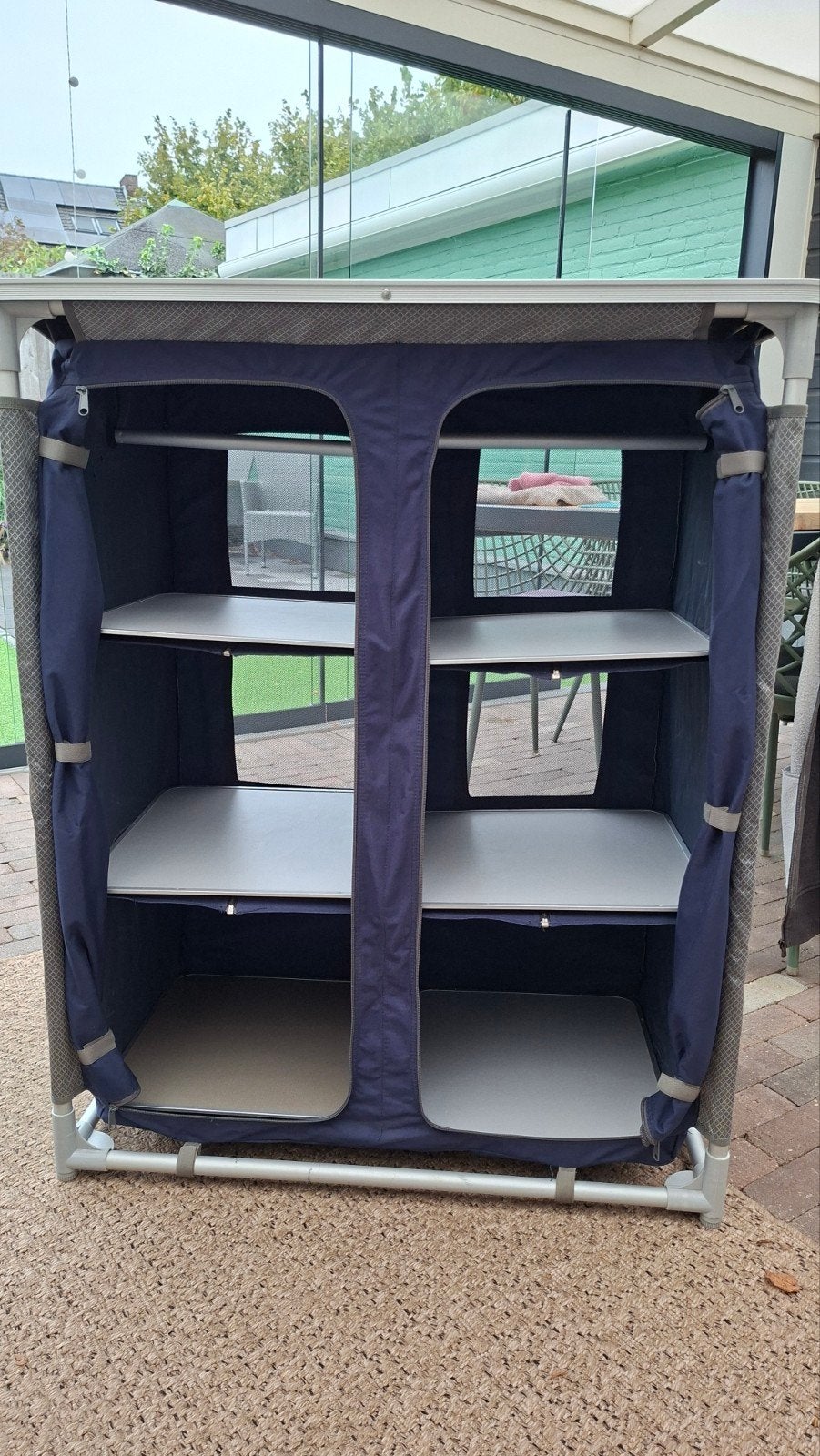 Opvouwbare campingkast met 2 compartimenten, Ophalen of Verzenden