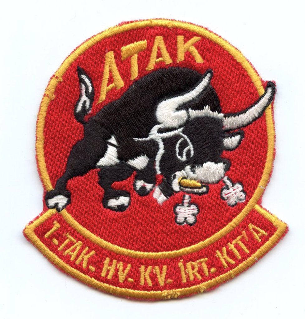 Turkish air force patch 1 THKIK ATAK CN-235/AS-532 Eskisehir, Ophalen of Verzenden, Luchtmacht, Overige gebieden, Embleem of Badge