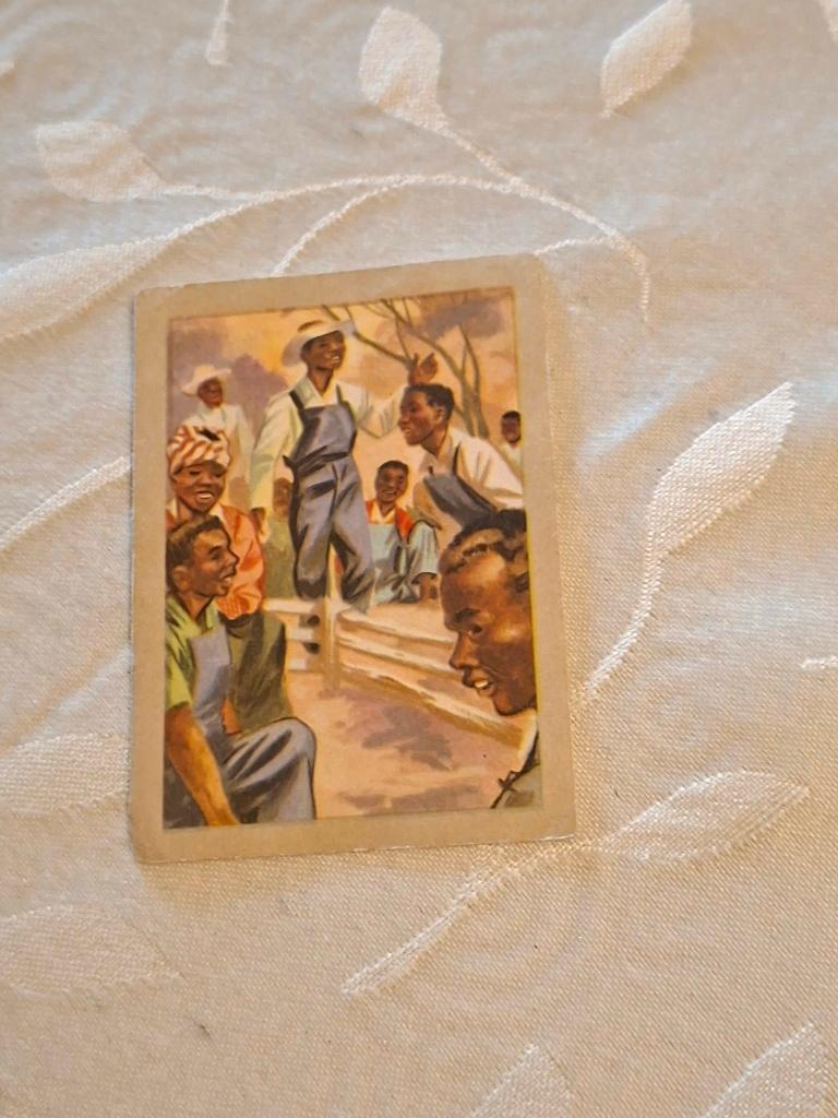 Prentje/Chromo : Negro-Spirituals / Chocolade Jacques, Verzamelen, 1960 tot 1980, Gebruikt, Verzenden, Prent
