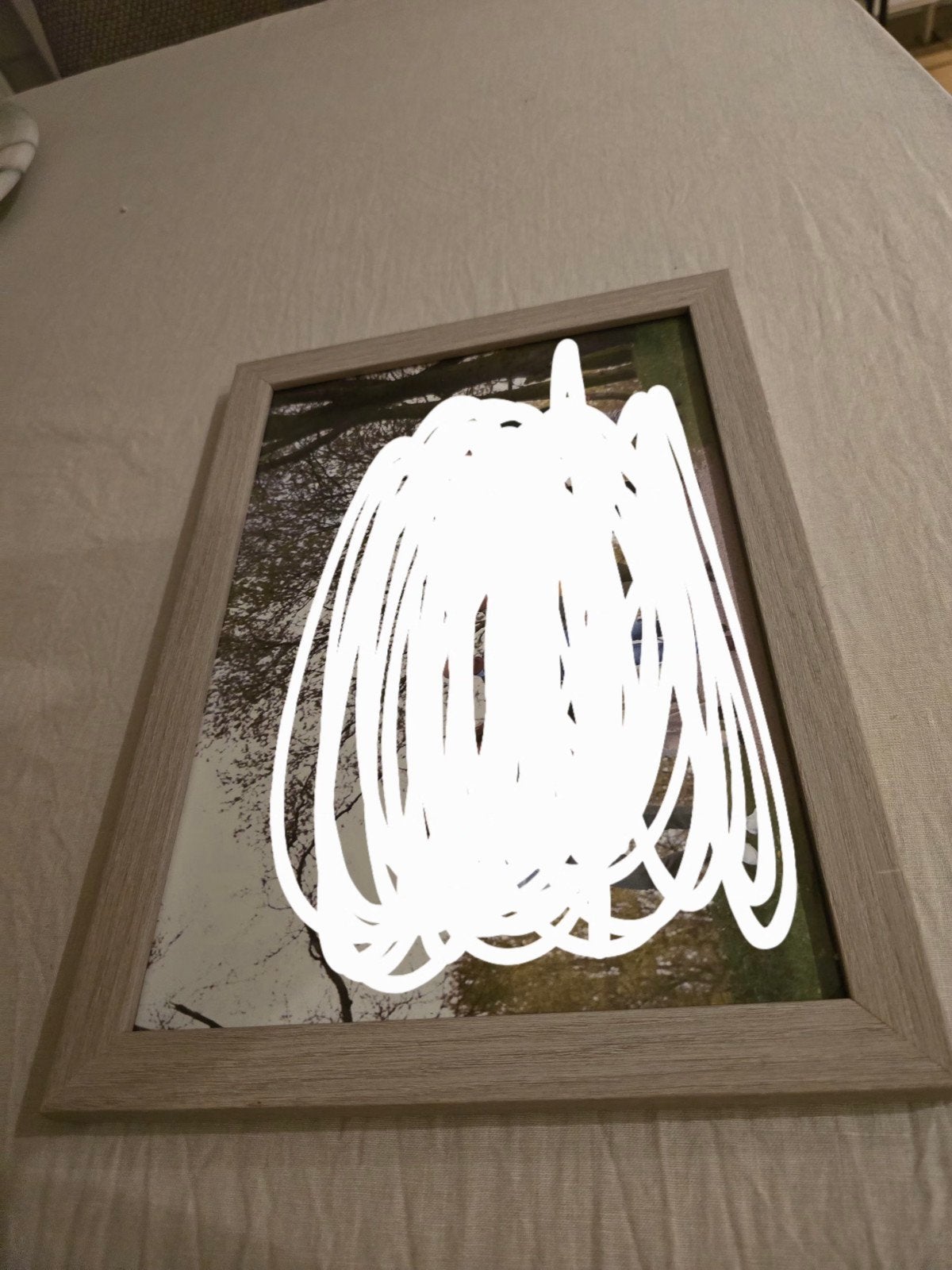 Grijze fotolijst 19.5x28cm, Ophalen of Verzenden, Gebruikt, Grijs, Fotolijst