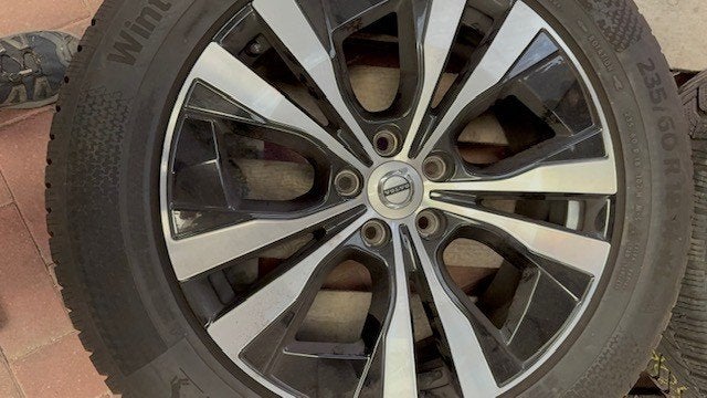 SET WINTERBANDEN incl. ALU VELGEN VOLVO XC60 - 18 inch, Ophalen, 18 inch, Gebruikt, Banden en Velgen
