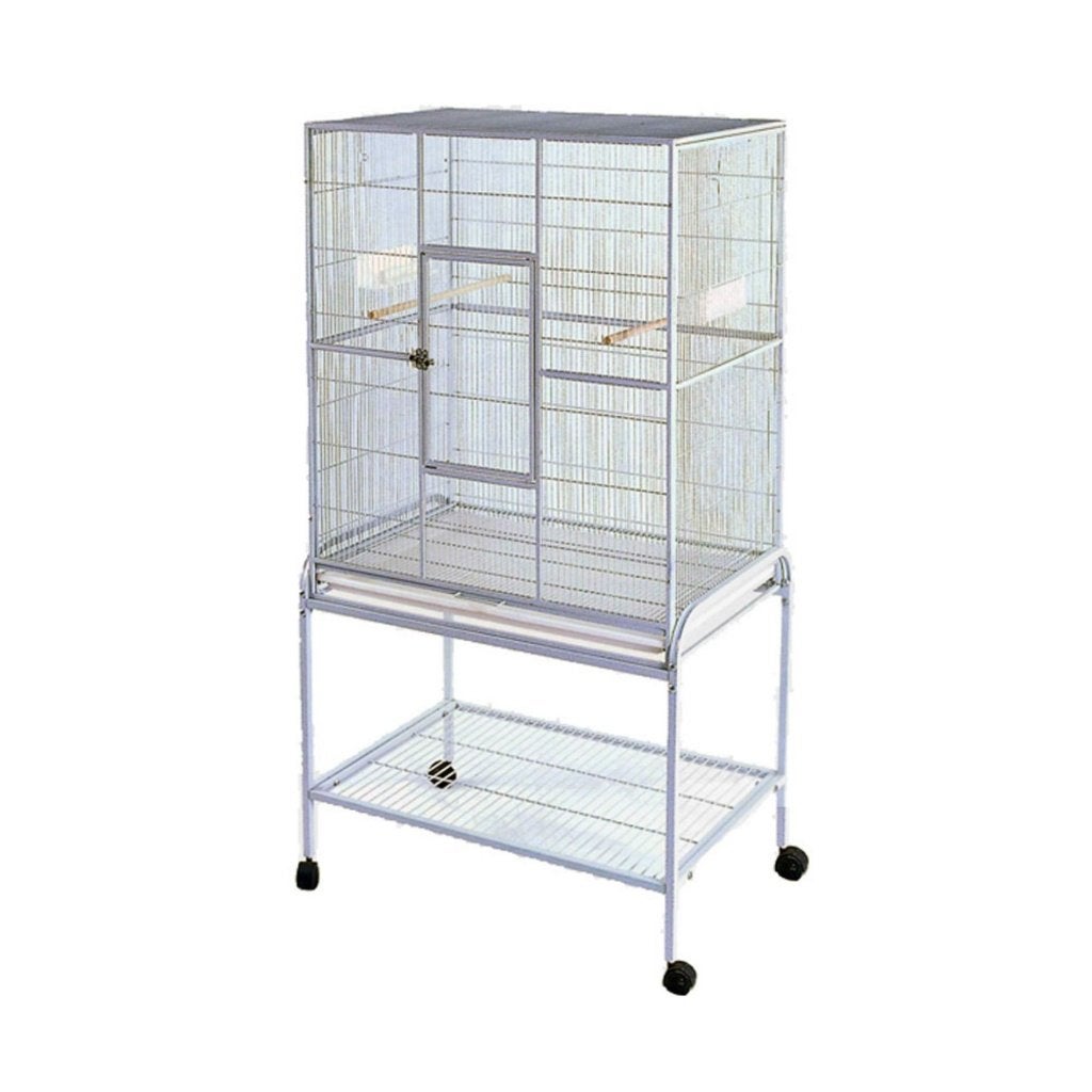 Vogelkooi Agatha Silvertone White | Demomodel, Ophalen, Nieuw, Metaal, Vogelkooi