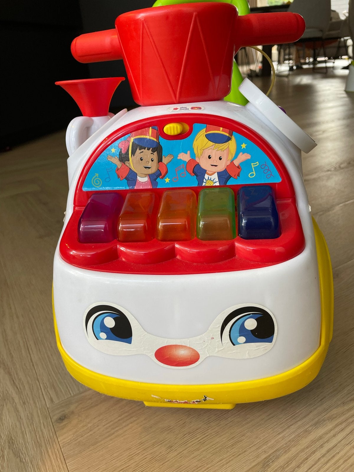 Little People Muzikale Loopauto met Geluid en Licht, Ophalen, Gebruikt, Auto, Met licht