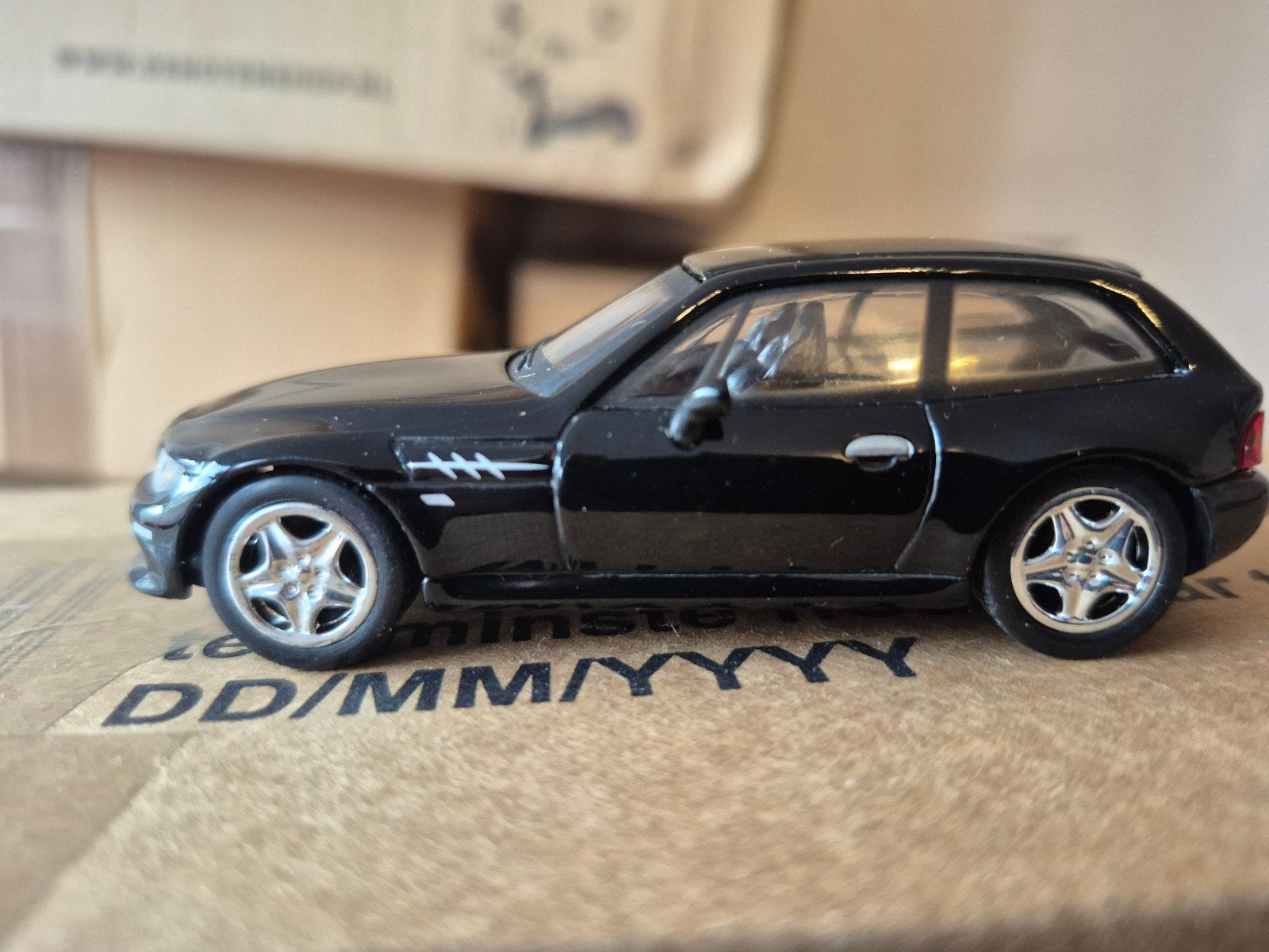 bmw z3 m coupe zwart 1;43, Hobby en Vrije tijd, Ophalen of Verzenden, Zo goed als nieuw, Auto, Overige merken