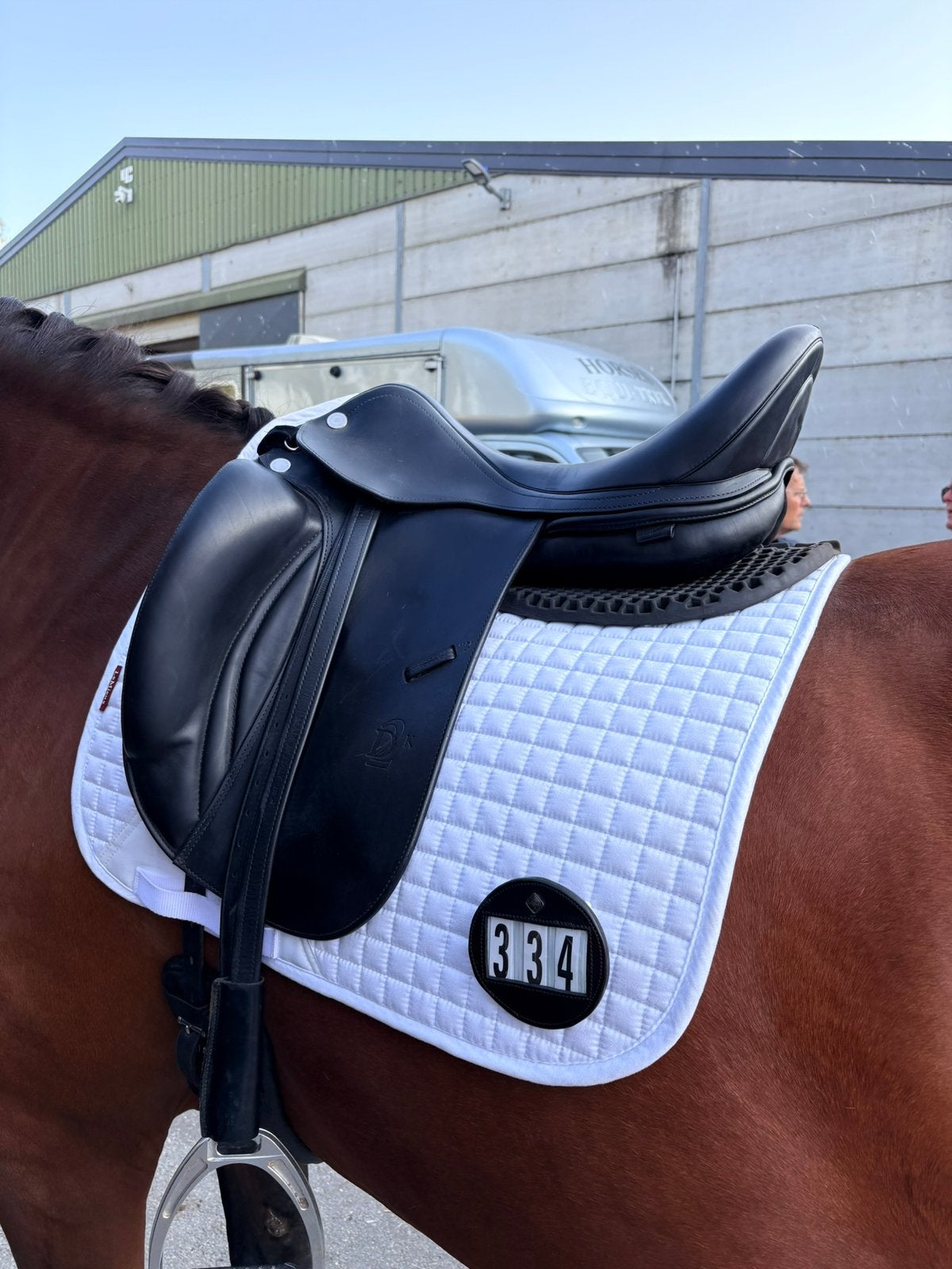 Zo goed als nieuw prestige dressuur zadel, Dieren en Toebehoren, Paarden en Pony's | Zadels, Ophalen of Verzenden, Zo goed als nieuw