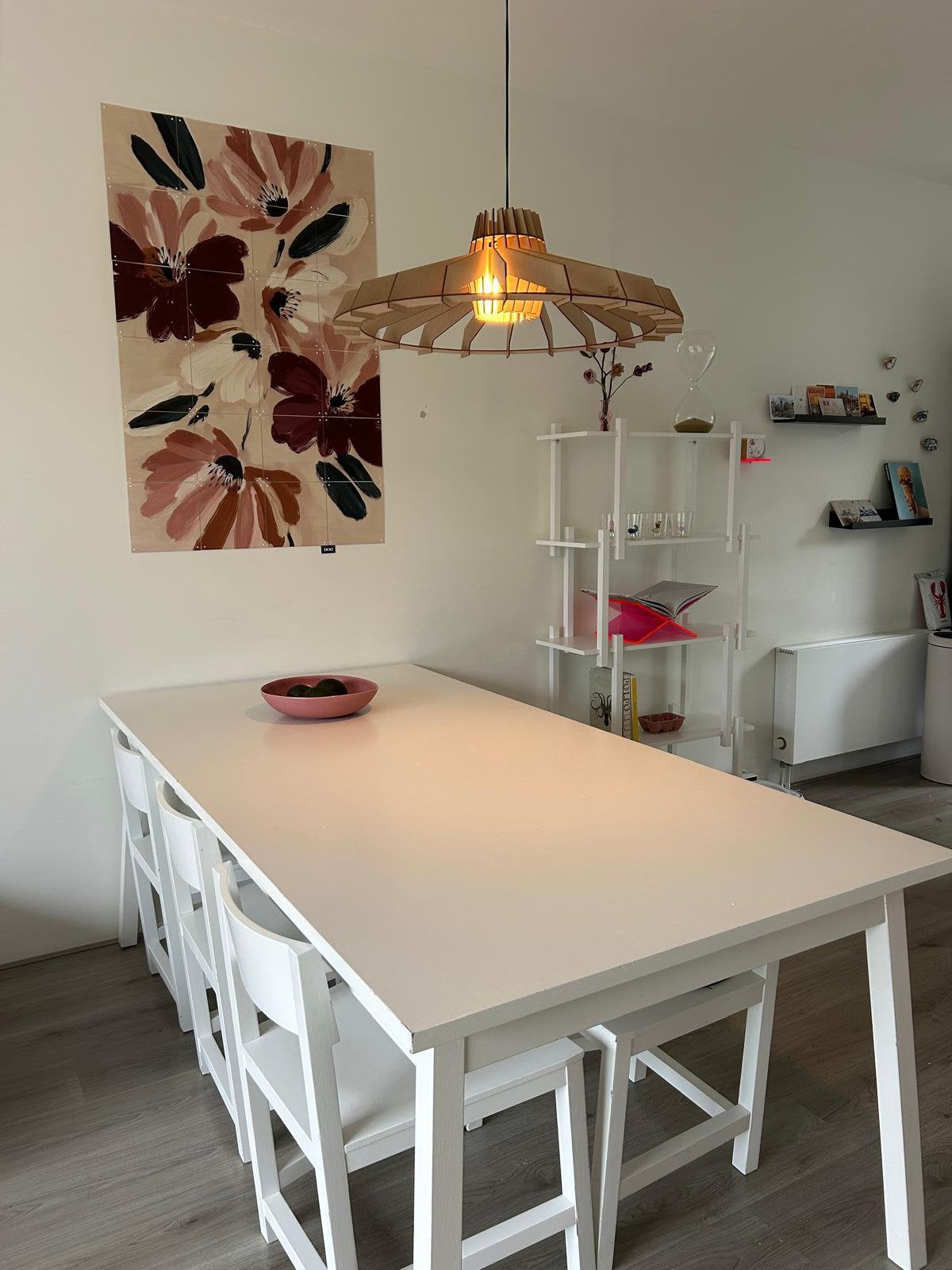 Atelier Van Lieshout (AVL) Shaker eettafel met 6 stoelen, Ophalen, Gebruikt, 100 tot 150 cm, 200 cm of meer