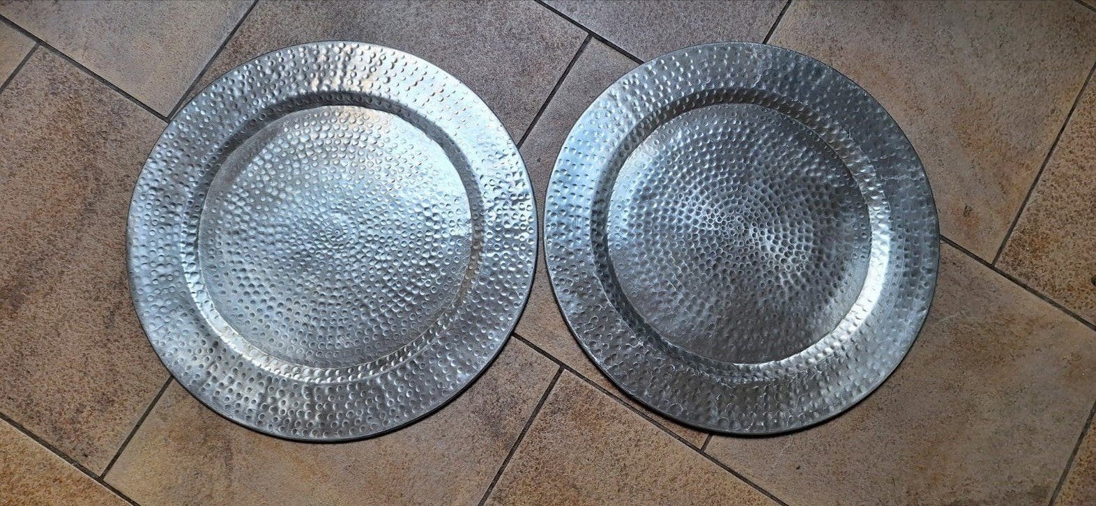 2 zilver kleurige schalen, Ophalen of Verzenden, Gebruikt
