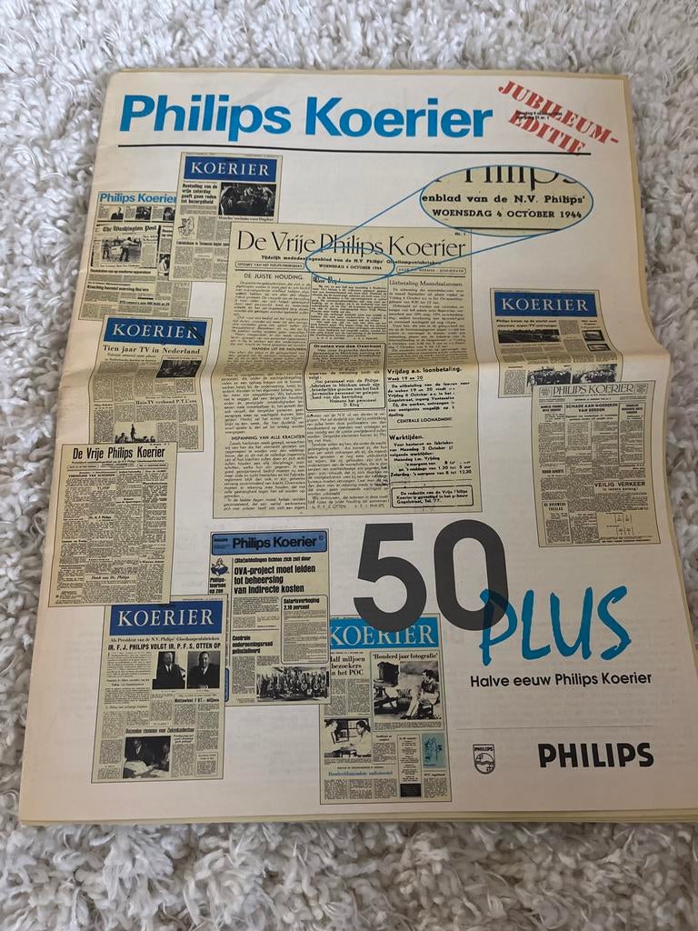 Philips Koerier Jubileum Editie - 50 Plus, Ophalen of Verzenden, Gelezen, Overige typen
