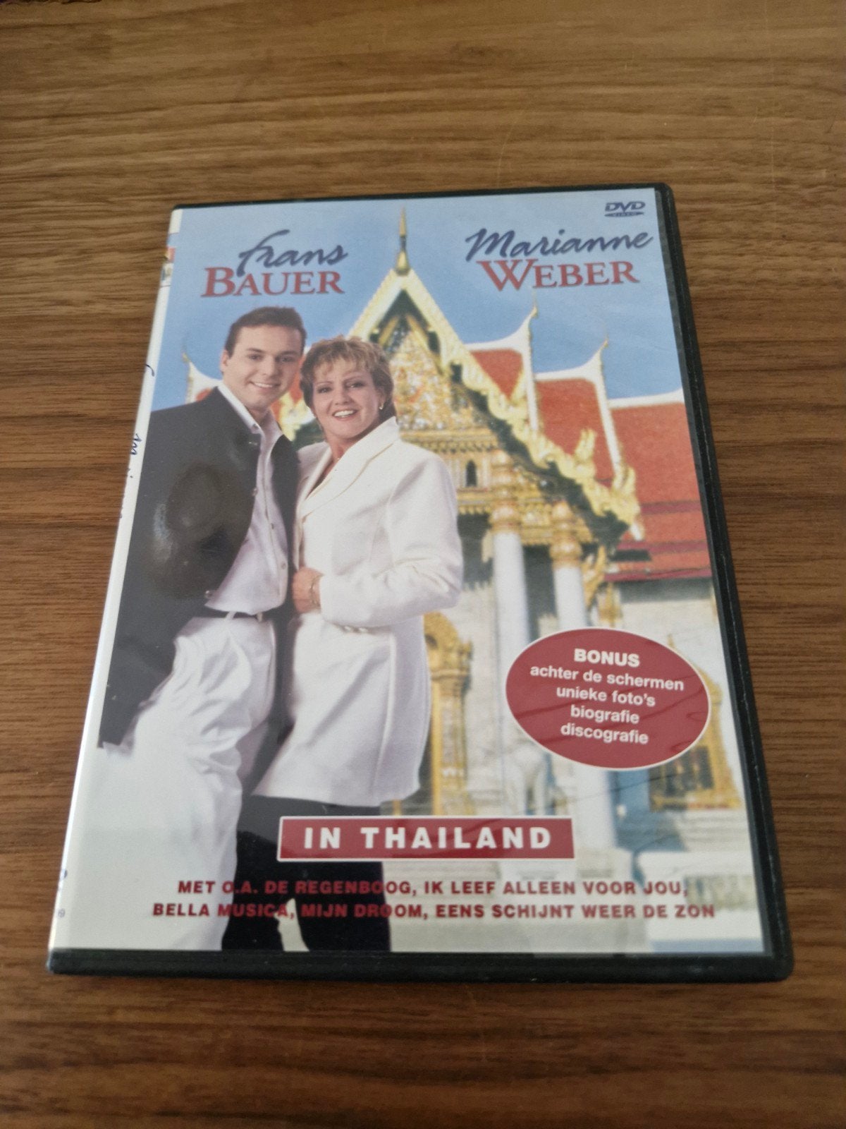 Frans Bauer & Marianne Weber - In Thailand DVD, Gebruikt, Alle leeftijden, Inclusief doosje, Muziekvideo's